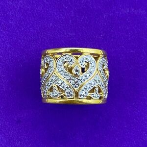 Elegant Gold and Silver Women's Ring size 5 1/4